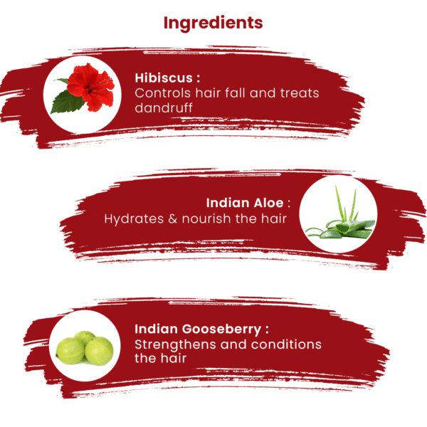 Ingredients of hibiscus shampoo