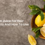 Lemon juice for hair